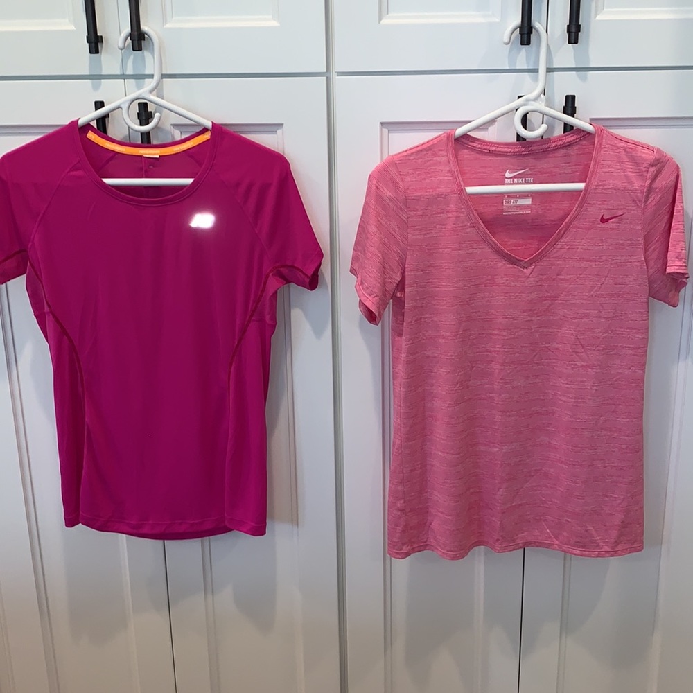 Nike Dri-fit and New Balance athletic shirt bundle